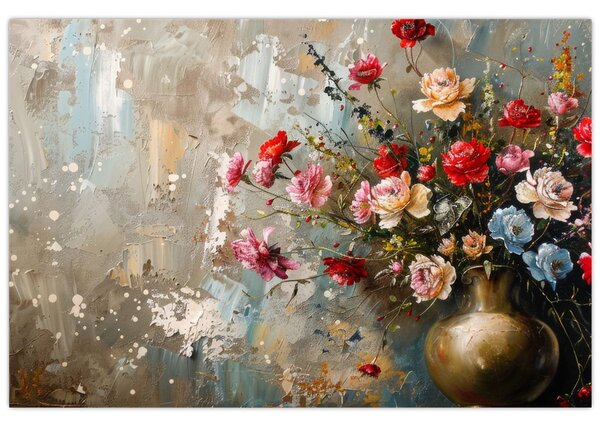 Tablou - Vaza de flori (90x60 cm)