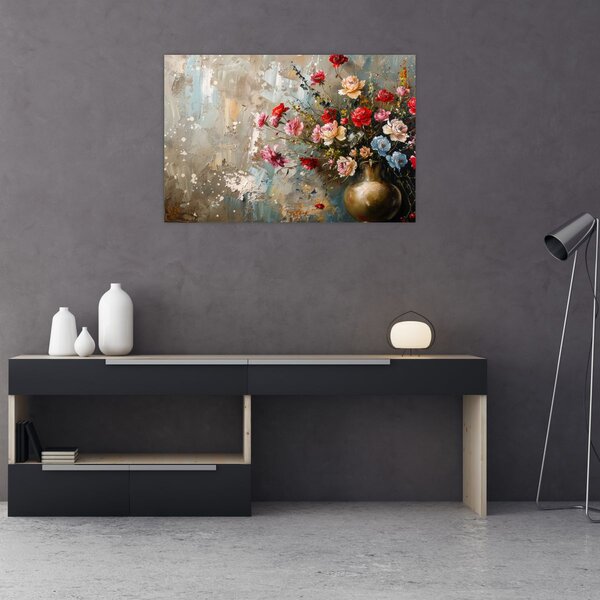 Tablou - Vaza de flori (90x60 cm)
