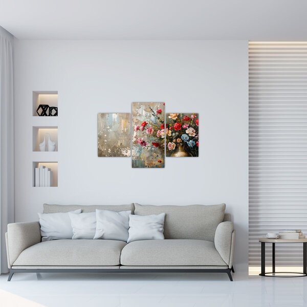 Tablou - Vaza de flori (90x60 cm)