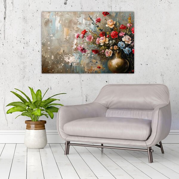 Tablou - Vaza de flori (90x60 cm)