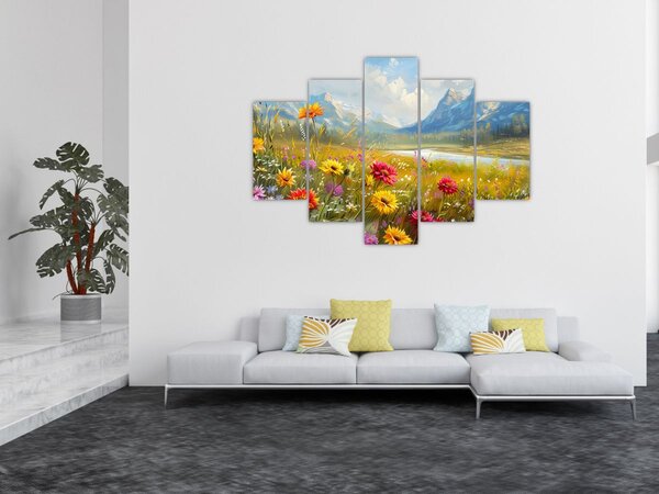 Tablou - Peisaj pictat (150x105 cm)