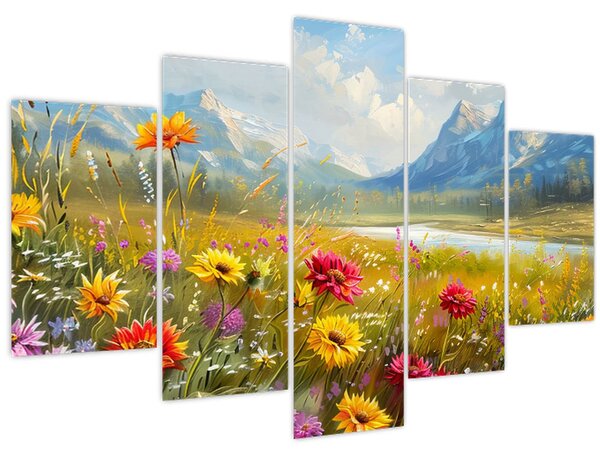Tablou - Peisaj pictat (150x105 cm)