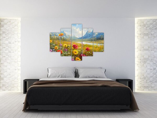 Tablou - Peisaj pictat (150x105 cm)