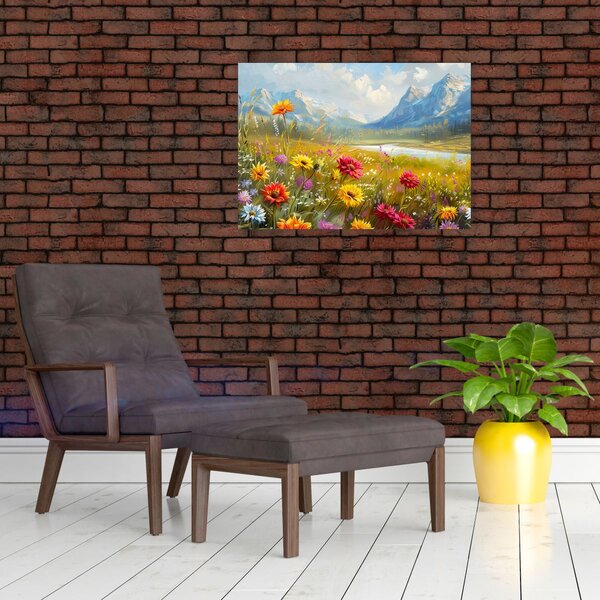 Tablou - Peisaj pictat (70x50 cm)