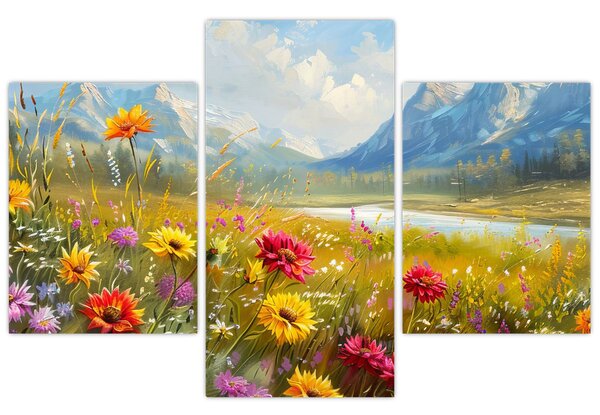Tablou - Peisaj pictat (90x60 cm)