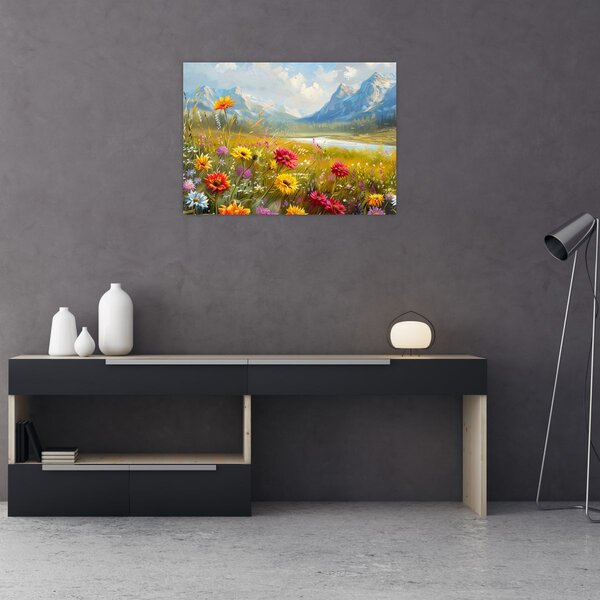 Tablou - Peisaj pictat (70x50 cm)
