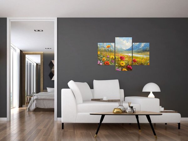Tablou - Peisaj pictat (90x60 cm)