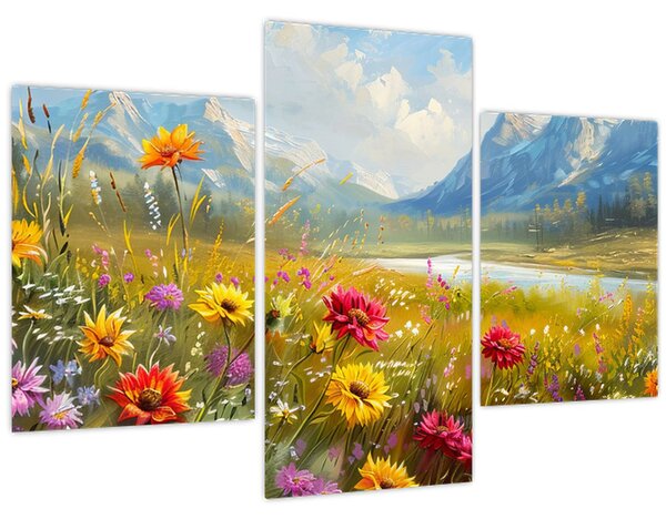 Tablou - Peisaj pictat (90x60 cm)