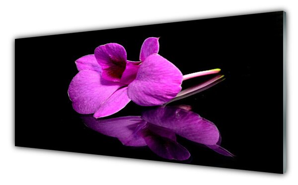 Tablou pe sticla Florale flori roz