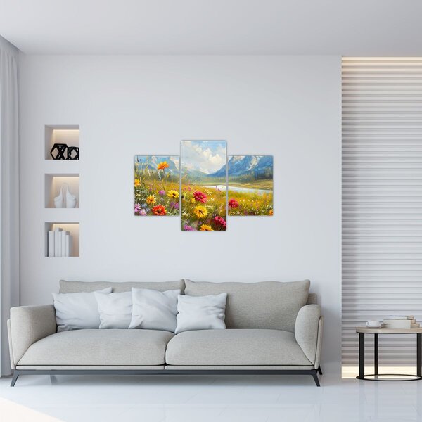 Tablou - Peisaj pictat (90x60 cm)