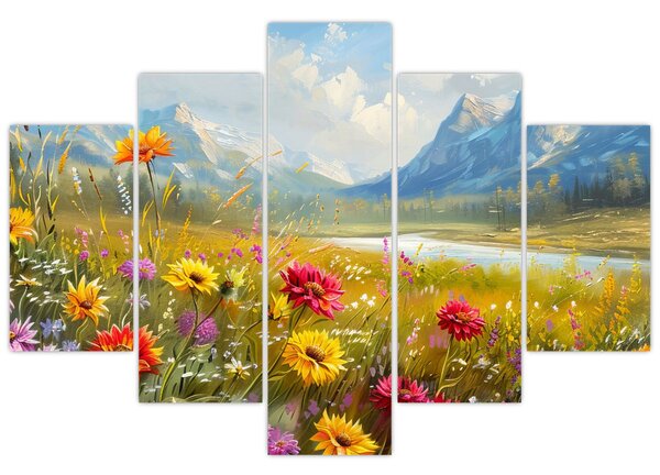 Tablou - Peisaj pictat (150x105 cm)