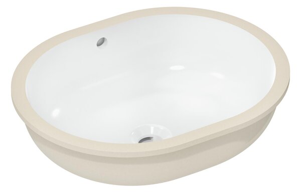 Hansgrohe Xuniva U lavoar 45x35 cm ovale sub blat alb luciu 61050450