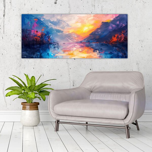 Tablou - Pictura peisajului (120x50 cm)