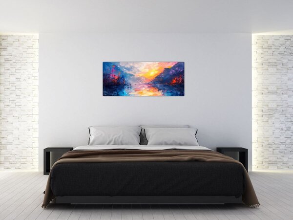 Tablou - Pictura peisajului (120x50 cm)