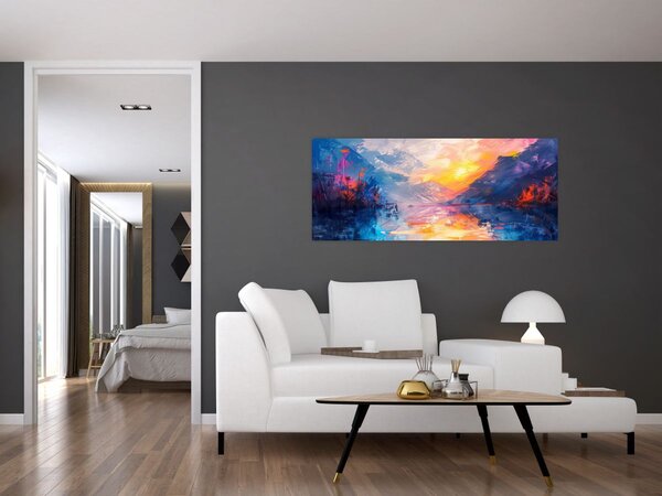 Tablou - Pictura peisajului (120x50 cm)