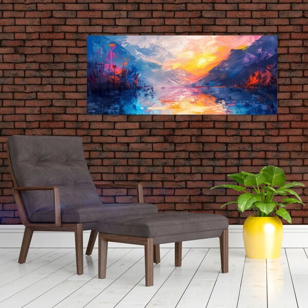 Tablou - Pictura peisajului (120x50 cm)
