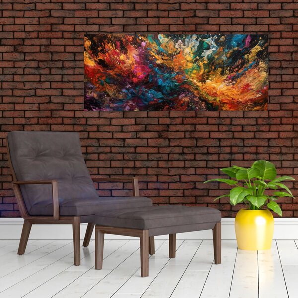 Tablou - Abstracția culorilor II. (120x50 cm)