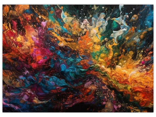 Tablou - Abstracția culorilor II. (70x50 cm)