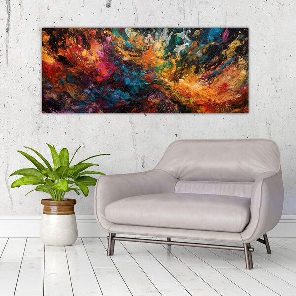Tablou - Abstracția culorilor II. (120x50 cm)