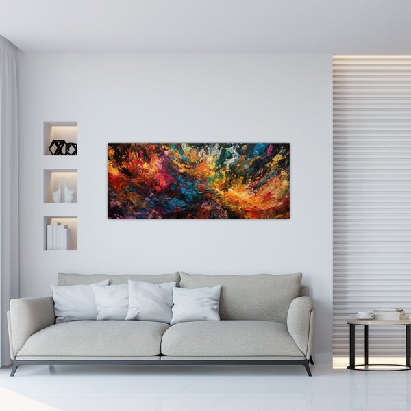 Tablou - Abstracția culorilor II. (120x50 cm)