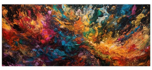 Tablou - Abstracția culorilor II. (120x50 cm)