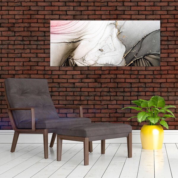 Tablou - Cerneală de marmură (120x50 cm)