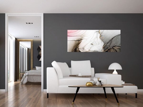 Tablou - Cerneală de marmură (120x50 cm)