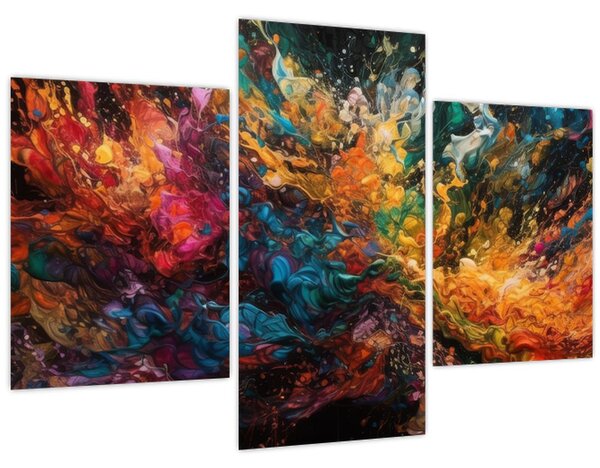 Tablou - Abstracția culorilor II. (90x60 cm)