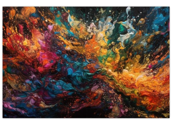 Tablou - Abstracția culorilor II. (90x60 cm)