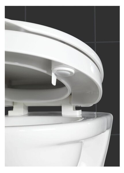 Capac WC pentru seniori Wenko Secura, 43,5 x 37 cm