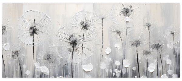 Tablou - Păpădii, pictură (120x50 cm)