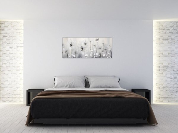 Tablou - Păpădii, pictură (120x50 cm)