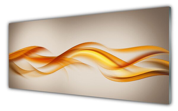 Tablou pe sticla Abstract Art Galben Gri