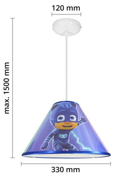 Lustră pe cablu PJ MASK 1xE27/40W/230V