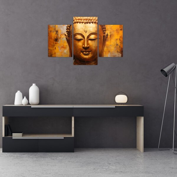 Tablou - Buddha, pictură în ulei (90x60 cm)