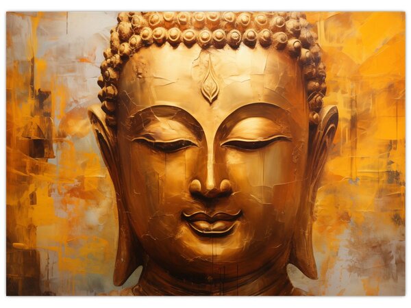 Tablou - Buddha, pictură în ulei (70x50 cm)
