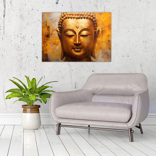 Tablou - Buddha, pictură în ulei (70x50 cm)