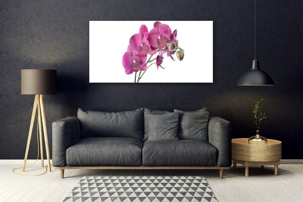 Tablou pe sticla Flori Floral Roșu