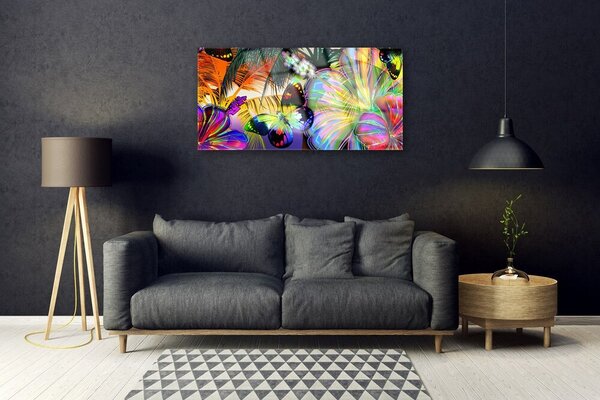 Tablou pe sticla Abstract Art Multi