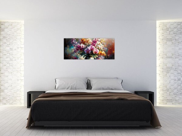Tablou - Vas de flori II. (120x50 cm)