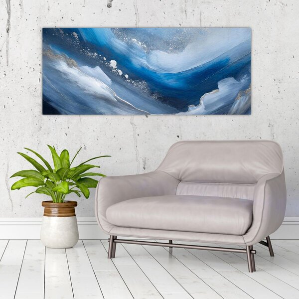 Tablou - Abstractizarea oceanului (120x50 cm)