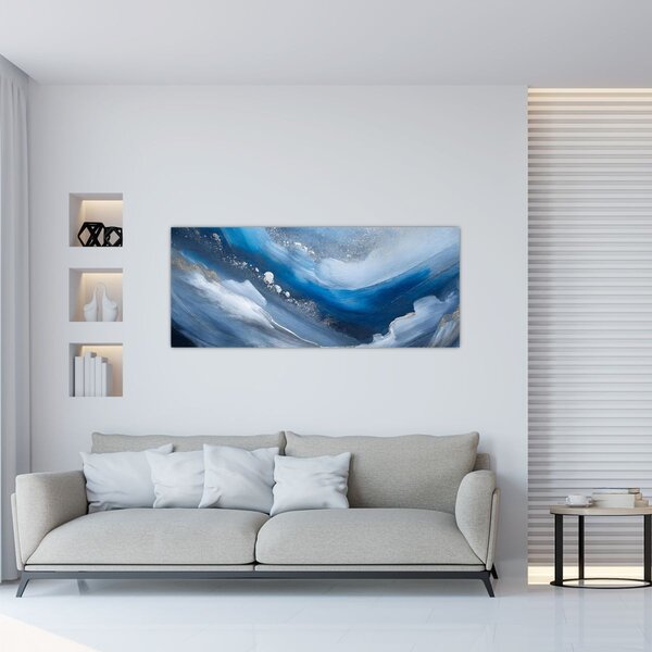Tablou - Abstractizarea oceanului (120x50 cm)