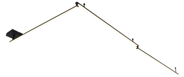 Plafoniera neagra 300 cm incluzând LED cu 3 trepte de luminozitate reglabilă - Annuschka