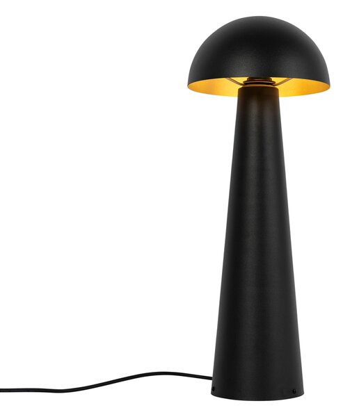 Lampa de exterior neagra 65 cm - Ciuperca