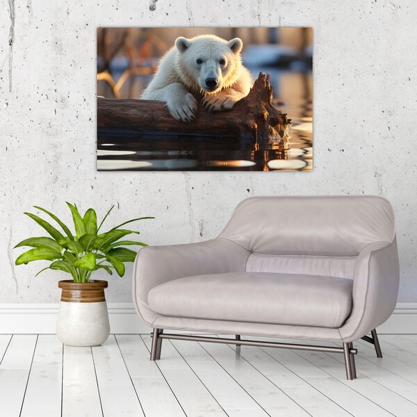 Tablou - Ursul polar (90x60 cm)