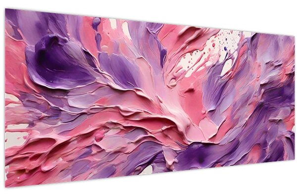 Tablou - Abstracție romantică (120x50 cm)