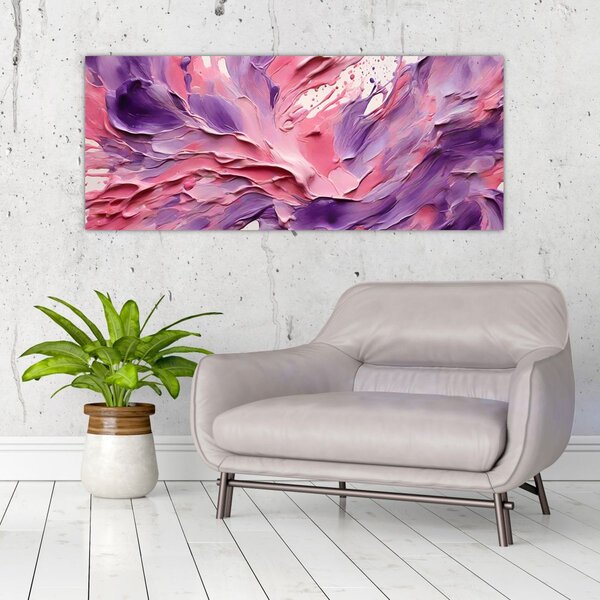Tablou - Abstracție romantică (120x50 cm)