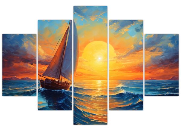 Tablou - Sailboats (150x105 cm)