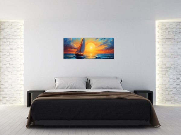 Tablou - Sailboats (120x50 cm)