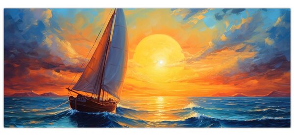 Tablou - Sailboats (120x50 cm)